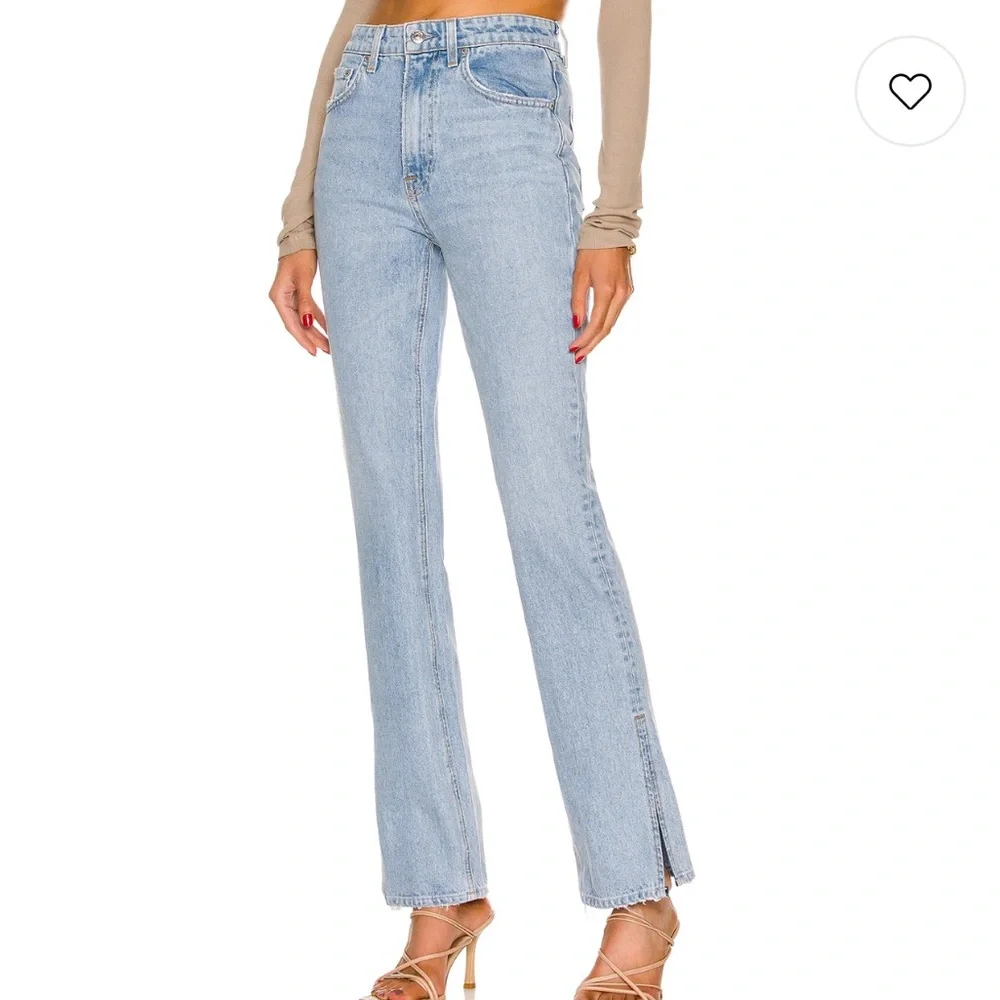 Harlow High Rise Boot Slit Jeans in Hudson Yards GRLFRND - Picture 7 of 7